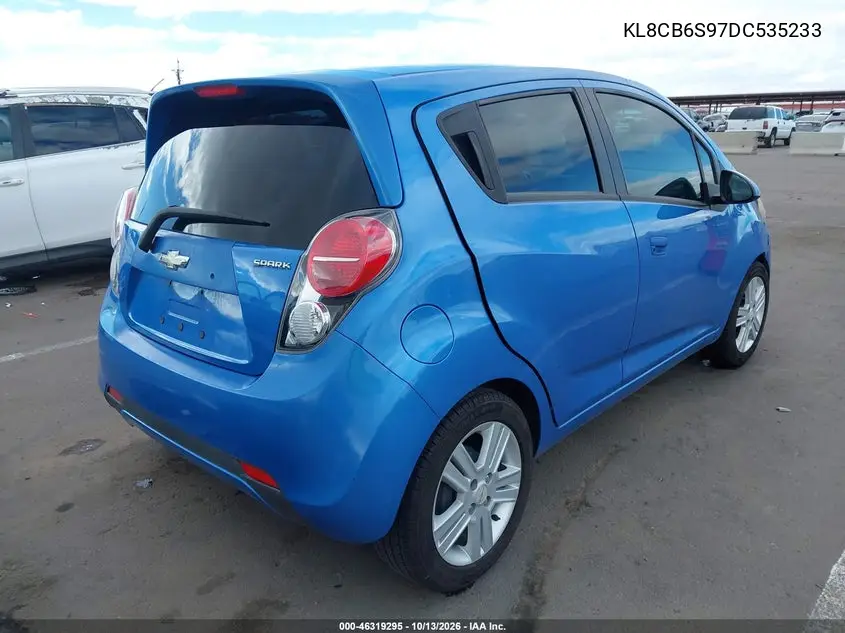 2013 CHEVROLET SPARK VIN KL8CB6S97DC535233 — фото 4