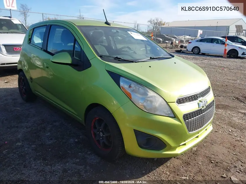 CHEVROLET SPARK 2013, VIN KL8CC6S91DC570640