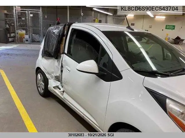 CHEVROLET SPARK 2014, VIN KL8CD6S90EC543704