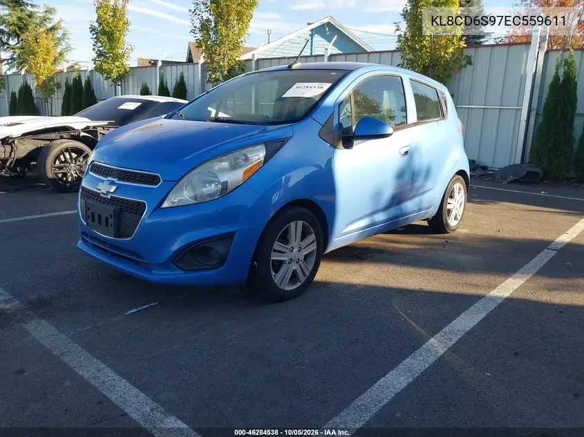 2014 CHEVROLET SPARK VIN KL8CD6S97EC559611 — фото 2