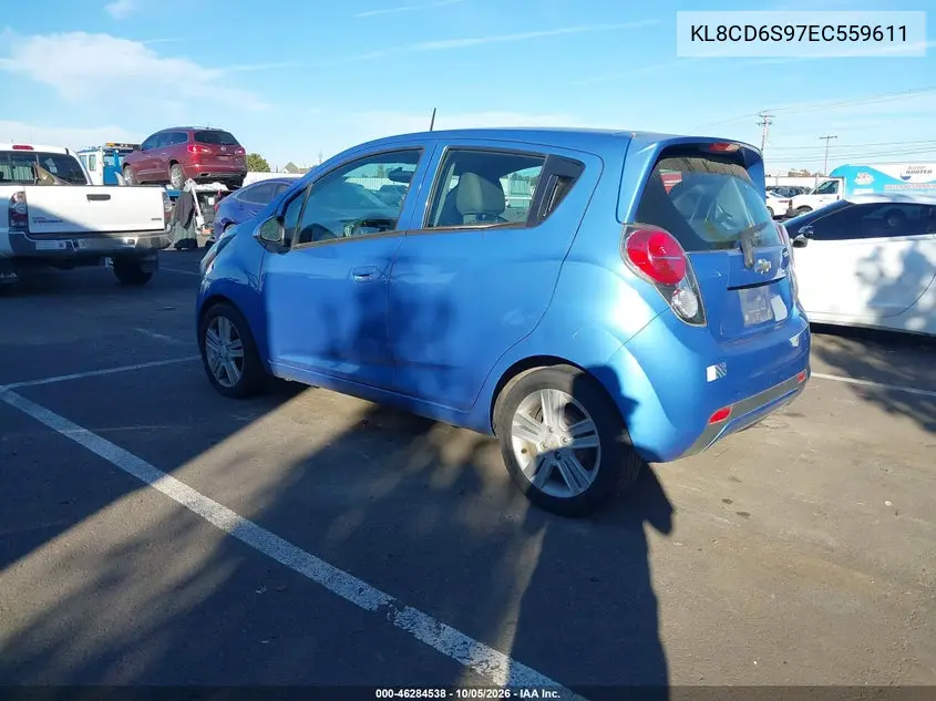 2014 CHEVROLET SPARK VIN KL8CD6S97EC559611 — фото 3