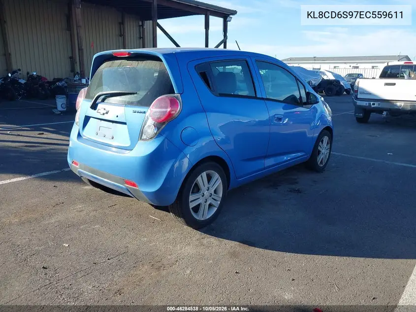 2014 CHEVROLET SPARK VIN KL8CD6S97EC559611 — фото 4