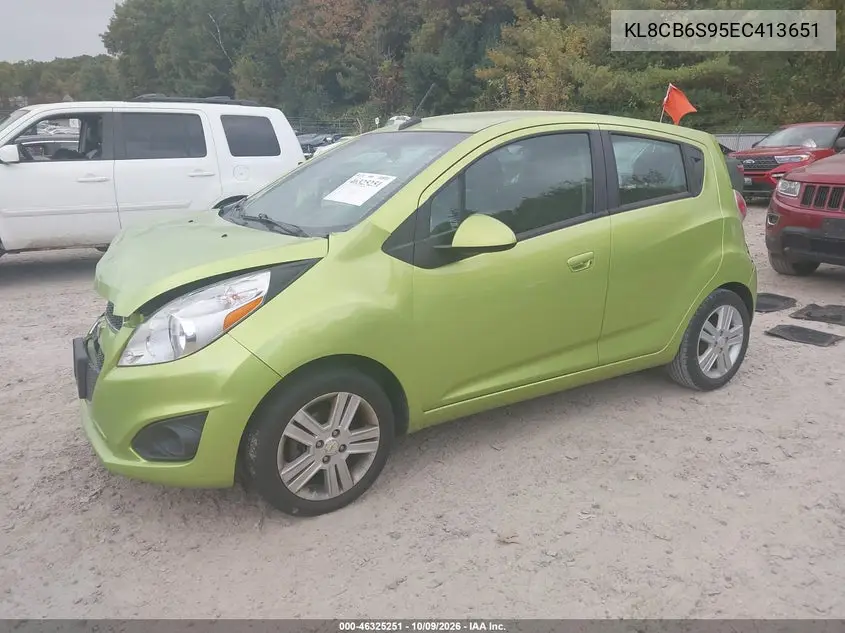 2014 CHEVROLET SPARK VIN KL8CB6S95EC413651 — фото 2