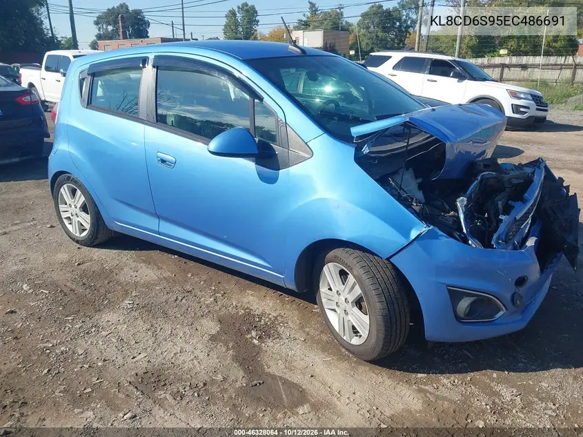 CHEVROLET SPARK 2014, VIN KL8CD6S95EC486691