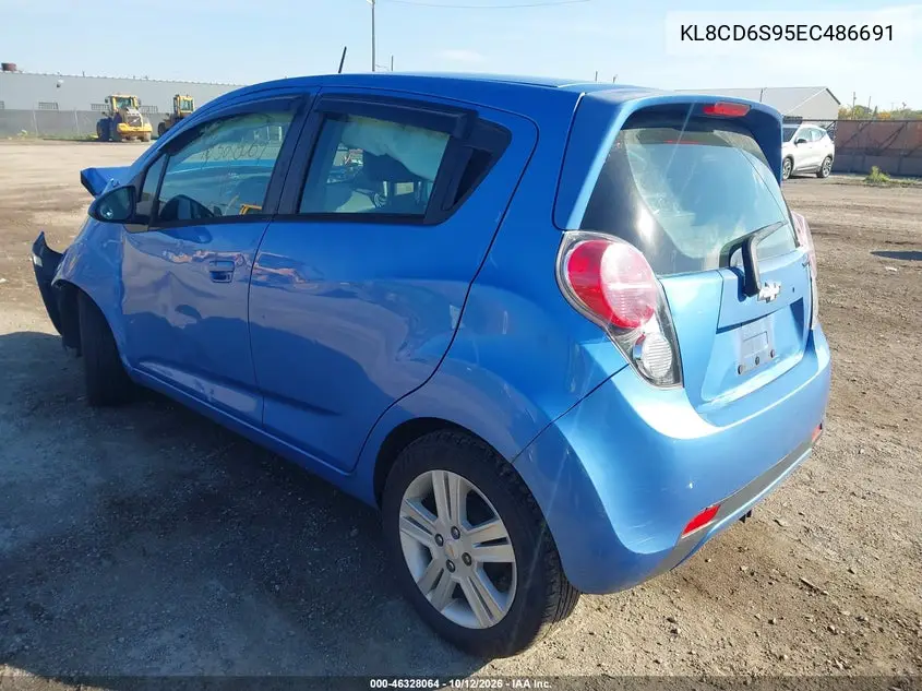 2014 CHEVROLET SPARK VIN KL8CD6S95EC486691 — фото 3