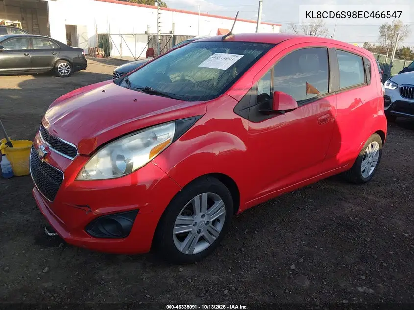 2014 CHEVROLET SPARK VIN KL8CD6S98EC466547 — фото 2