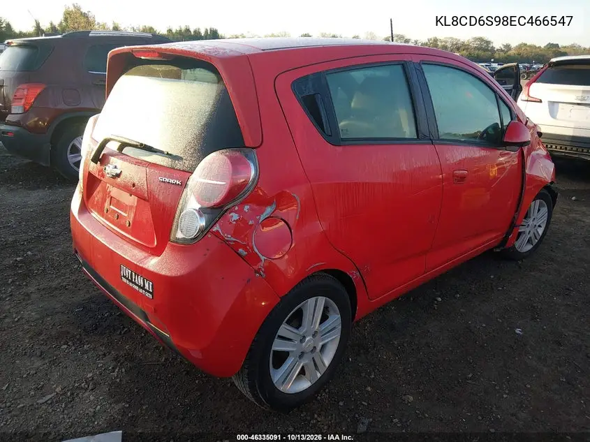2014 CHEVROLET SPARK VIN KL8CD6S98EC466547 — фото 4