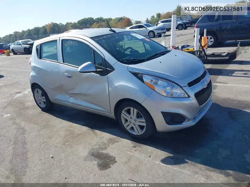 CHEVROLET SPARK 2014, VIN KL8CD6S92EC537581