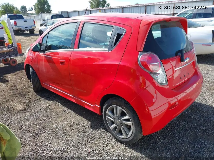 2015 CHEVROLET SPARK VIN KL8CL6S08FC742246 — фото 3