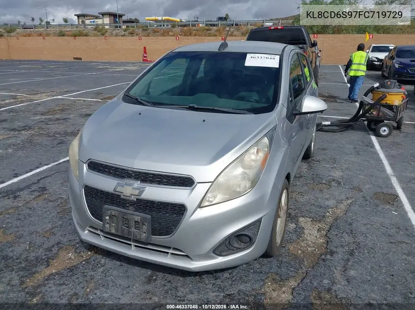2015 CHEVROLET SPARK VIN KL8CD6S97FC719729 — фото 2