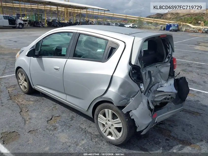 2015 CHEVROLET SPARK VIN KL8CD6S97FC719729 — фото 3