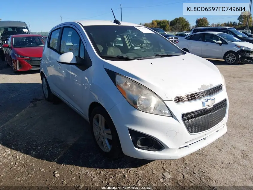 CHEVROLET SPARK 2015, VIN KL8CD6S97FC749684