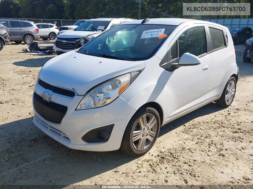 2015 CHEVROLET SPARK VIN KL8CD6S95FC763700 — фото 2