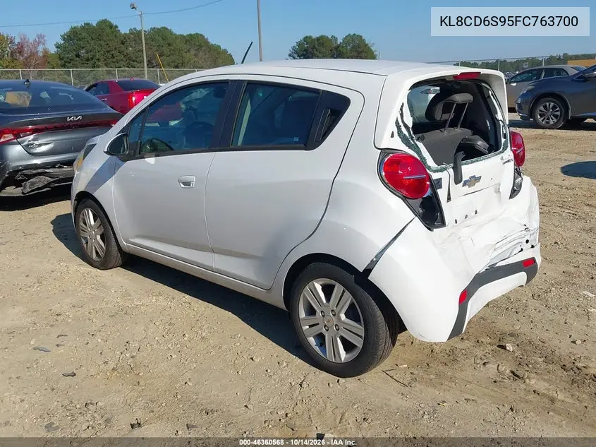 2015 CHEVROLET SPARK VIN KL8CD6S95FC763700 — фото 3