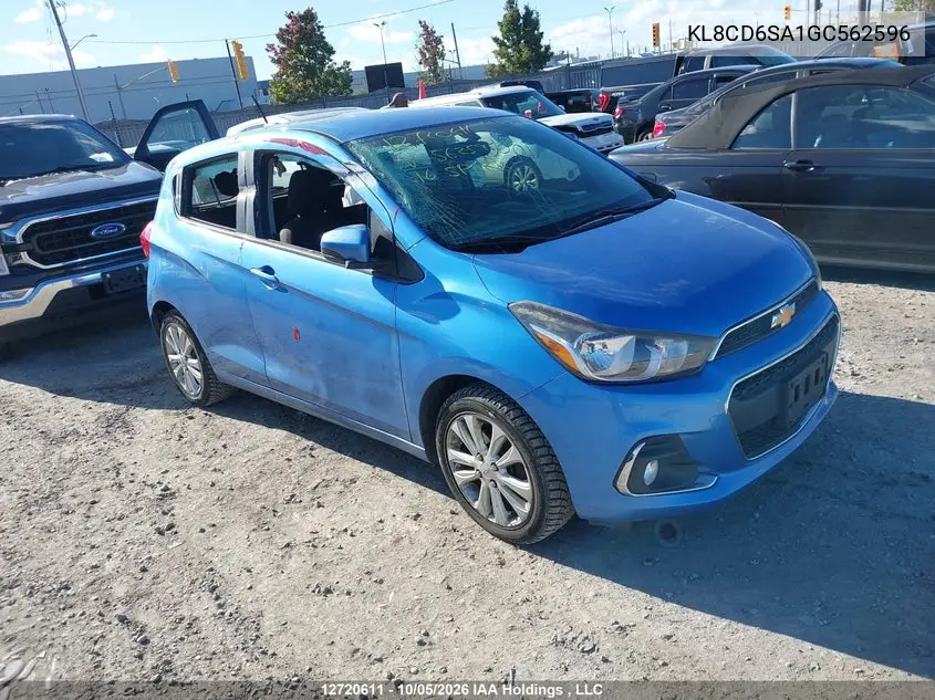 CHEVROLET SPARK 2016, VIN KL8CD6SA1GC562596