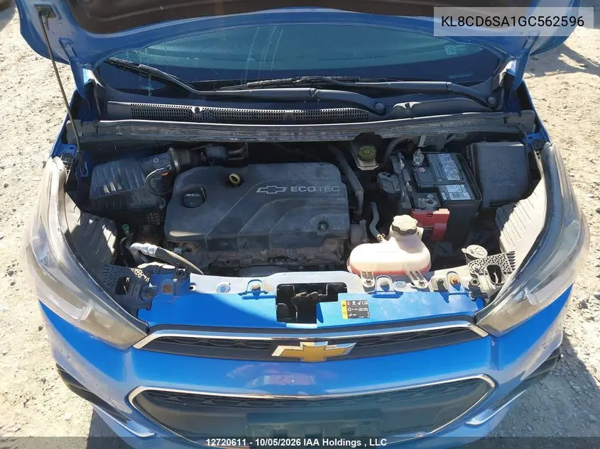 2016 CHEVROLET SPARK VIN KL8CD6SA1GC562596 — фото 10