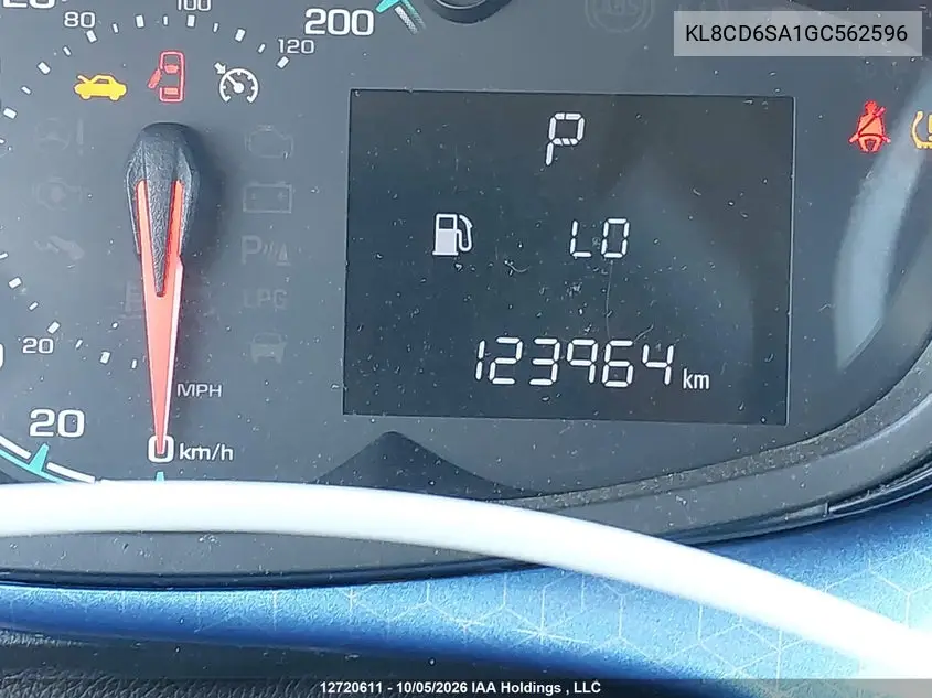 2016 CHEVROLET SPARK VIN KL8CD6SA1GC562596 — фото 15