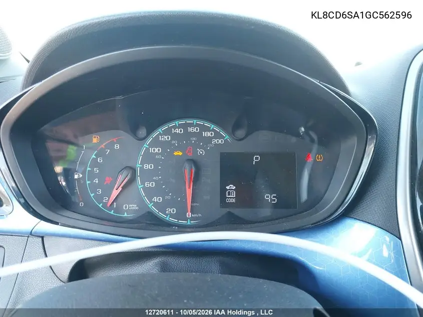 2016 CHEVROLET SPARK VIN KL8CD6SA1GC562596 — фото 7