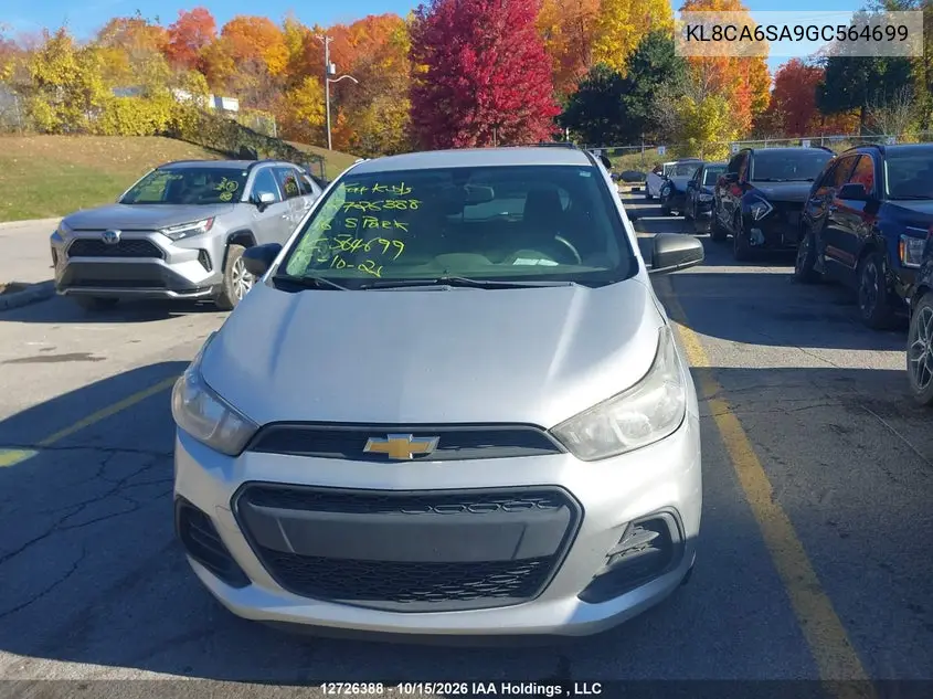 2016 CHEVROLET SPARK VIN KL8CA6SA9GC564699 — фото 12