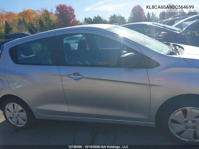 2016 CHEVROLET SPARK VIN KL8CA6SA9GC564699 — фото 13