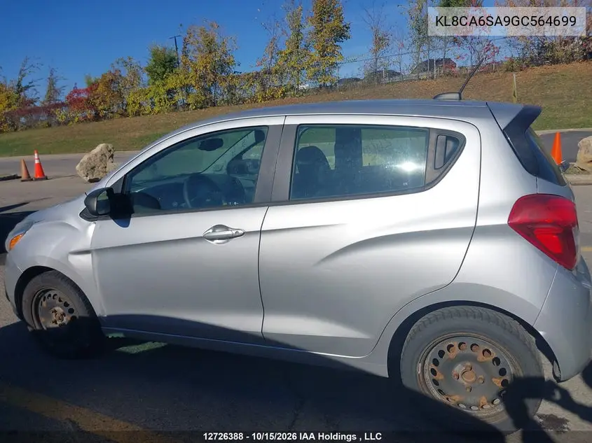 2016 CHEVROLET SPARK VIN KL8CA6SA9GC564699 — фото 14