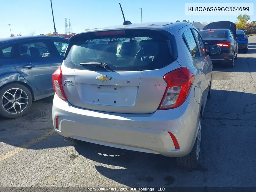 2016 CHEVROLET SPARK VIN KL8CA6SA9GC564699 — фото 16