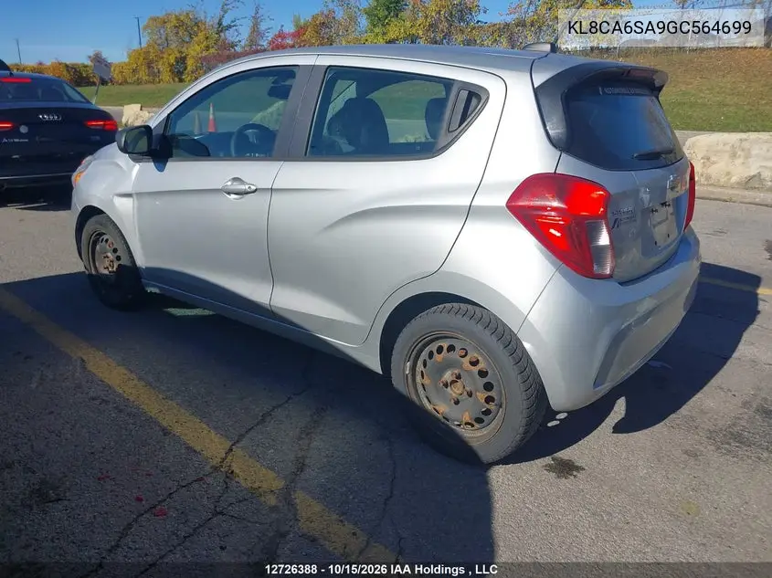 2016 CHEVROLET SPARK VIN KL8CA6SA9GC564699 — фото 3