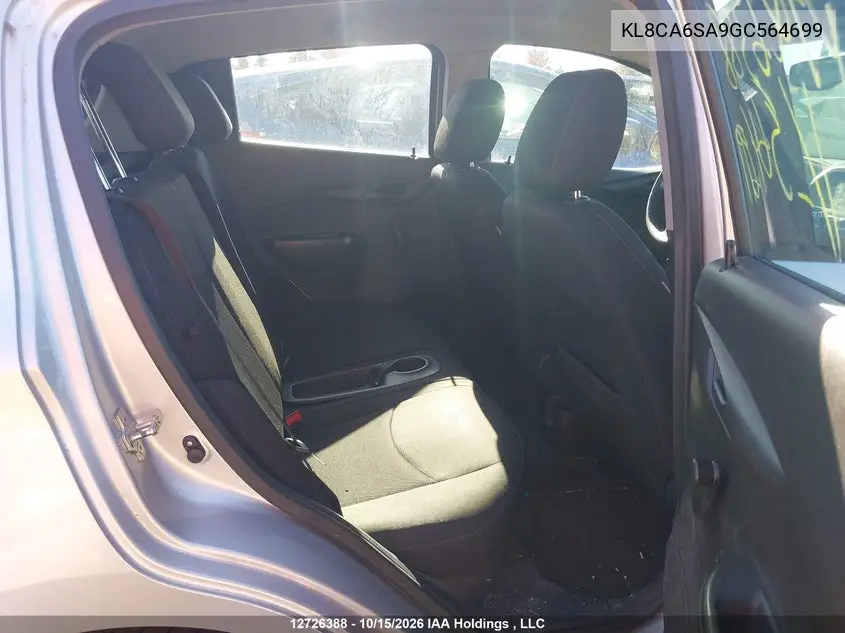2016 CHEVROLET SPARK VIN KL8CA6SA9GC564699 — фото 8