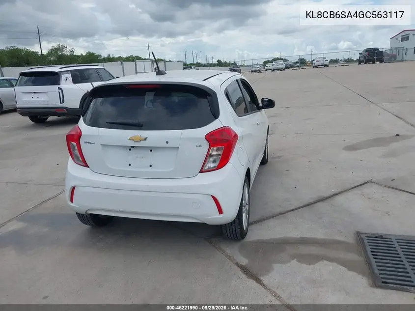 2016 CHEVROLET SPARK VIN KL8CB6SA4GC563117 — фото 4