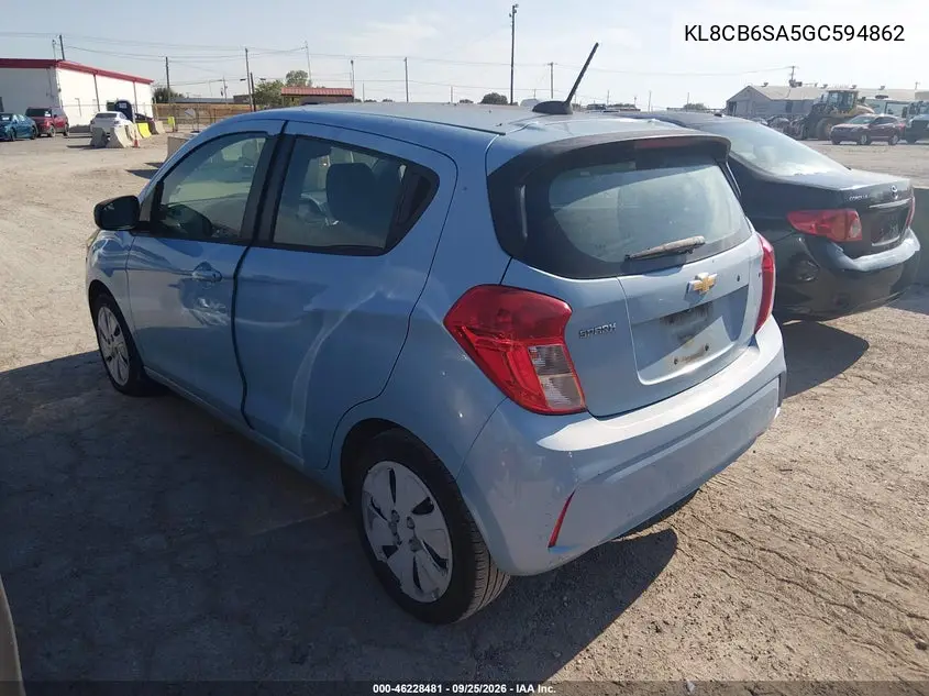 2016 CHEVROLET SPARK VIN KL8CB6SA5GC594862 — фото 3