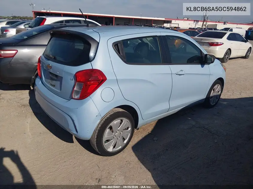 2016 CHEVROLET SPARK VIN KL8CB6SA5GC594862 — фото 4