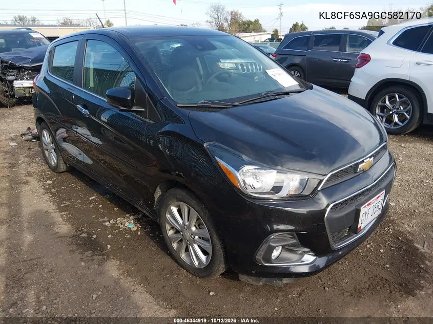 CHEVROLET SPARK 2016, VIN KL8CF6SA9GC582170