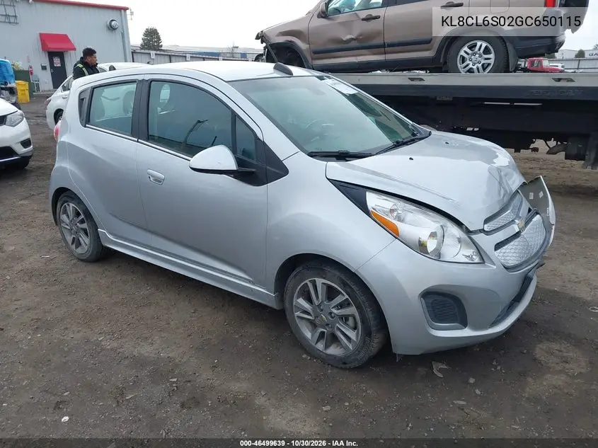 CHEVROLET SPARK 2016, VIN KL8CL6S02GC650115