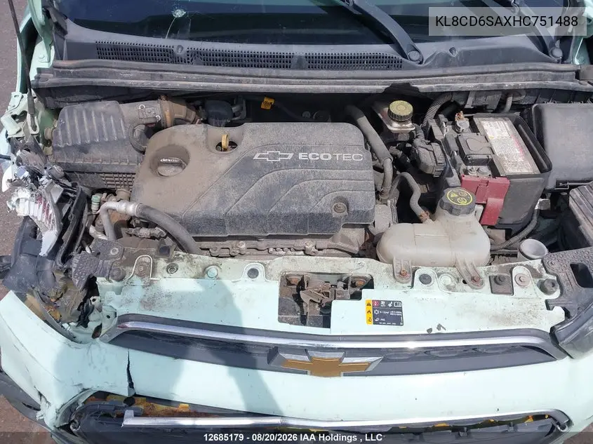 2017 CHEVROLET SPARK VIN KL8CD6SAXHC751488 — фото 10