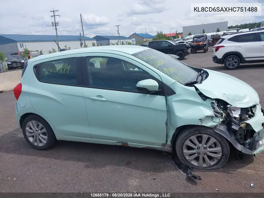 2017 CHEVROLET SPARK VIN KL8CD6SAXHC751488 — фото 13