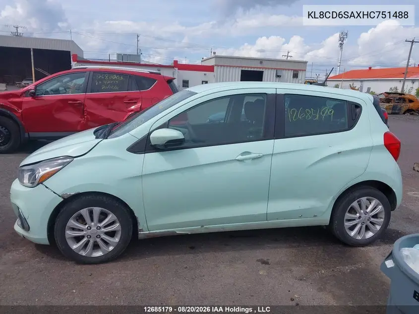 2017 CHEVROLET SPARK VIN KL8CD6SAXHC751488 — фото 14