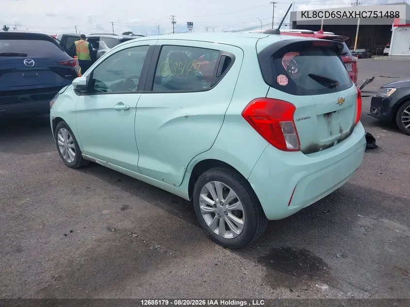 2017 CHEVROLET SPARK VIN KL8CD6SAXHC751488 — фото 3