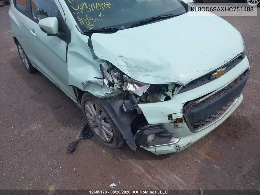 2017 CHEVROLET SPARK VIN KL8CD6SAXHC751488 — фото 6