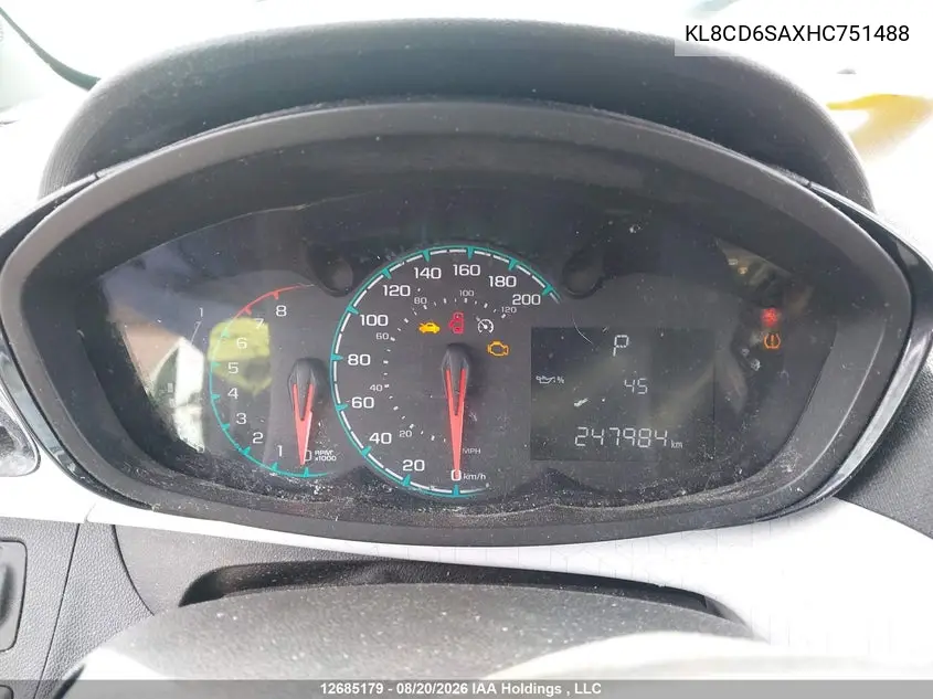 2017 CHEVROLET SPARK VIN KL8CD6SAXHC751488 — фото 7