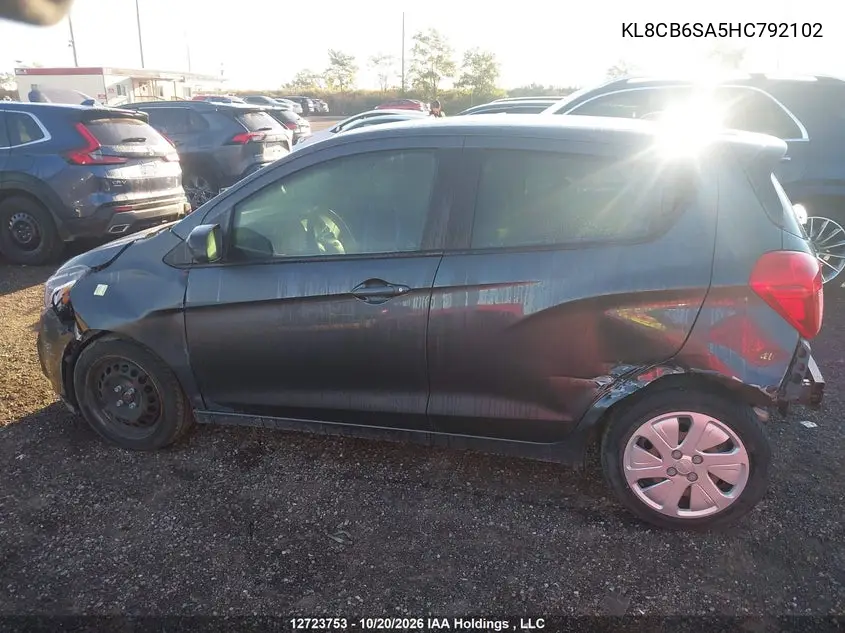 2017 CHEVROLET SPARK VIN KL8CB6SA5HC792102 — фото 14