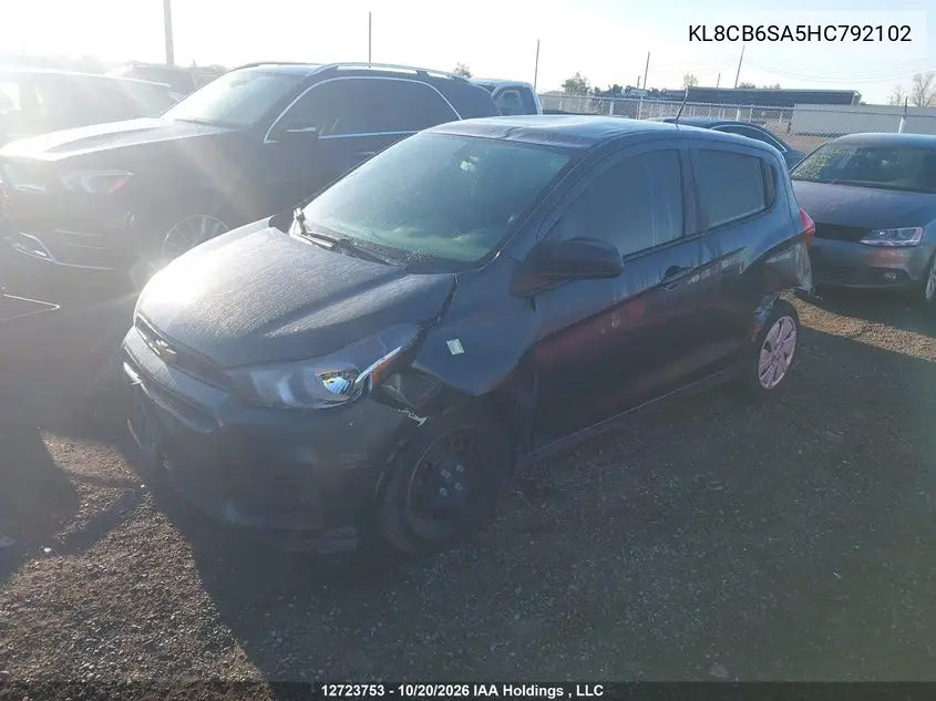 2017 CHEVROLET SPARK VIN KL8CB6SA5HC792102 — фото 2