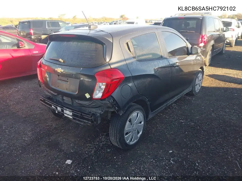 2017 CHEVROLET SPARK VIN KL8CB6SA5HC792102 — фото 4