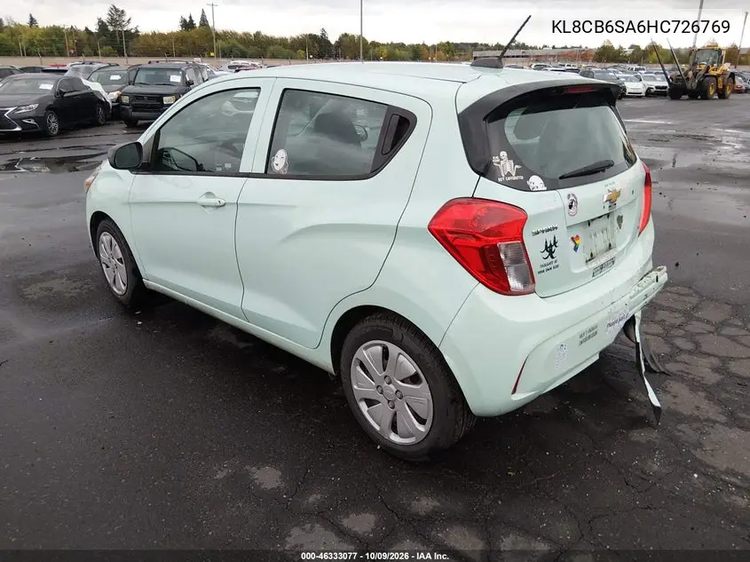2017 CHEVROLET SPARK VIN KL8CB6SA6HC726769 — фото 3