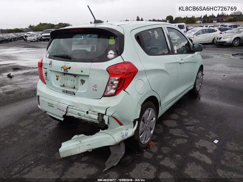 2017 CHEVROLET SPARK VIN KL8CB6SA6HC726769 — фото 4