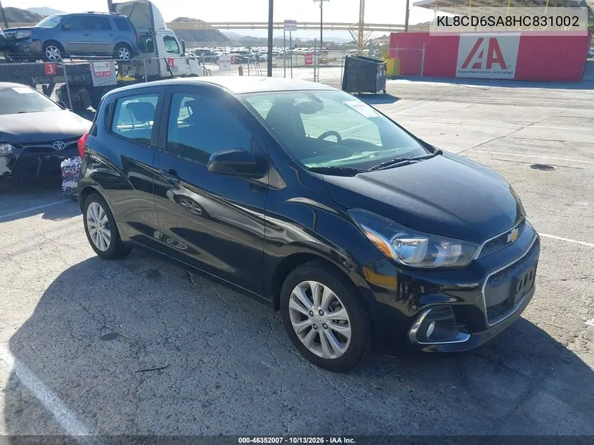 CHEVROLET SPARK 2017, VIN KL8CD6SA8HC831002