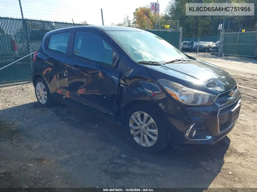CHEVROLET SPARK 2017, VIN KL8CD6SA6HC751956