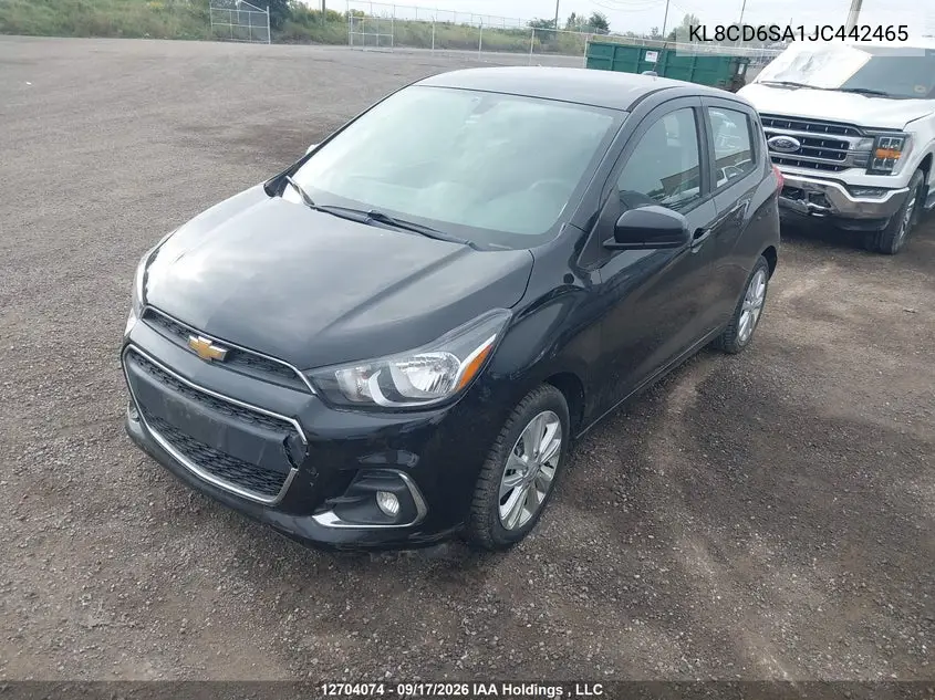 2018 CHEVROLET SPARK VIN KL8CD6SA1JC442465 — фото 2