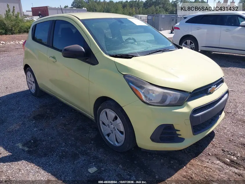 CHEVROLET SPARK 2018, VIN KL8CB6SA0JC431432