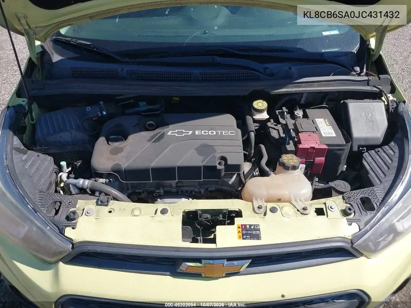 2018 CHEVROLET SPARK VIN KL8CB6SA0JC431432 — фото 10