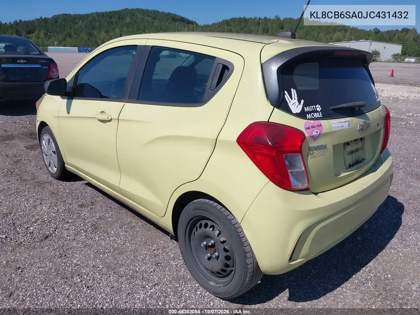 2018 CHEVROLET SPARK VIN KL8CB6SA0JC431432 — фото 3